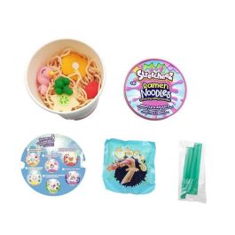 Bizak 64502005 Ramen Noodles Juguete Mágico Súper Elástico con Toppings Squeezy Mix & Match Coleccionable +6 años