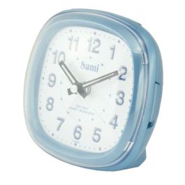 SAMI Despertador Mediano Cuadrado Silencioso con Luz Azul, Azul Precio: 8.9782. SKU: B1JA3MGCVL
