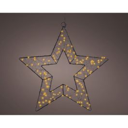 Lumineo Figura Microled Estrella de Metal Negro, 120 LEDs Luz Cálida, Temporizador, Uso Exterior Ø38 cm Precio: 15.49999957. SKU: B1496CYSJG