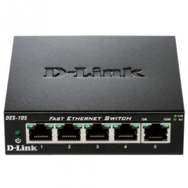Dlink DES-105 Switch Ethernet 5 Puertos RJ-45 10/100 Mbps Plug and Play Precio: 26.49999946. SKU: B1A3LYTC5D