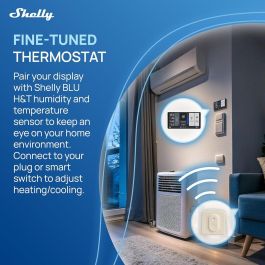 Panel de control Shelly WALL DISPLAY X2(SL)+BLUHT(IVO)