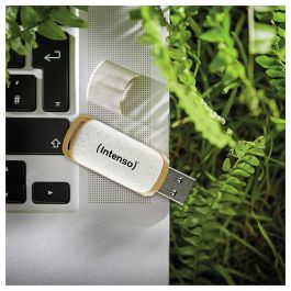Intenso Green Line USB 3.2 Gen 1 128 GB con Tapa - Beige/Marrón