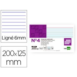 Ficha Liderpapel Rayada Nº4 125x200 mm 180 gr-M2 Paquete De 100 Unidades Precio: 4.2350000242. SKU: B1CEZF2HWC