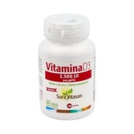 SURA VITASAN Vitamina D3 2.500 UI 120 Perlas - Colecalciferol para huesos y sistema inmunitario Precio: 22.8900001. SKU: B1ATM397W8