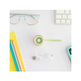 Mr. Wonderful - Altavoz Portátil Inalámbrico Mini, Diseño Margaritas, 80x60x80 mm, Sonido Potente y Claro, Conexión Bluetooth para Smartphone