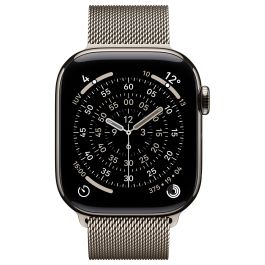 Apple S11 Watch Titan Natur Cellular 42mm con Correa Milanesa Titanio
