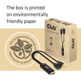 Club 3D Adaptador HDMI 2.0 a DisplayPort 1.2, 4K 60Hz HDR Activo, CAC-1331