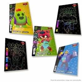 Panini PAN8051708025347 Pack de inicio Brawl Stars TC: Carpeta, 2 fundas, 16 cartas + 1 carta de edición limitada