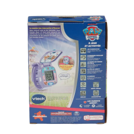 VTech Everesta PAW Patrol Reloj de Juego Interactivo Infantil, Morado, con Idiomas incluido Francés, Ref: VTE3417765917059