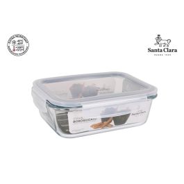 Santa Clara Fiambrera Rectangular con Tapa Hermética 1 litro 20,5 x 15,3 cm (6 Unidades) Precio: 24.591435. SKU: B1D5P3DKE3