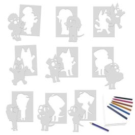 Set creativo plantillas de bluey con 9 modelos diferentes ¡dibuja y colorea con las ceras! Set creativo plantillas de bluey con 9 modelos diferentes ¡dibuja y colorea con las ceras!