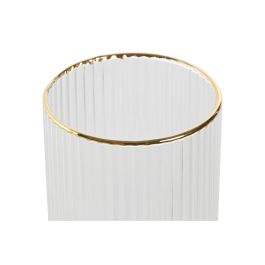 Copa Basicos DKD Home Decor Transparente Dorado 7 x 12 x 7 cm Set de 6 Copa Basicos DKD Home Decor Transparente Dorado 7 x 12 x 7 cm Set de 6