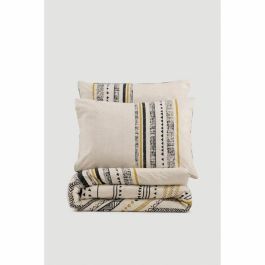 Juego de cama 220x240 cm + 2 fundas de almohada 60x60 cm - 100% Algodón - Blanco