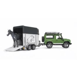 Bruder Land Rover Coche de Juguete 28x13,8x15,3 cm con Remolque para Caballos 34x14x18 cm +3 Años Bruder Land Rover Coche de Juguete 28x13,8x15,3 cm con Remolque para Caballos 34x14x18 cm +3 Años