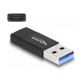 DELOCK Adaptador USB 3.2 Gen 2 USB Typ-A Stecker zu USB Type-C Buchse Negro