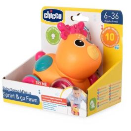 Chicco Cervatillo Sprint & Go 00012165000000 Vehículo de Juguete con Sonidos, Luces y Movimiento para Bebés +6 Meses