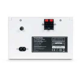 Thomson THO1720571422647 Microsistema COZY MIC121BT Reproductor CD, Bluetooth, Radio FM, MP3, USB, Madera y Blanco