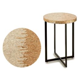Mesa Auxiliar Redonda Nácar Claro 45 cm Giftdecor - Blanco, Beige, Oro Precio: 64.6900001. SKU: S3603659