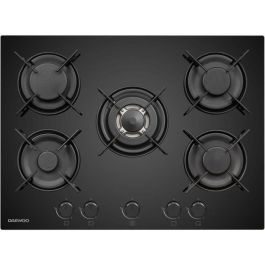 DAEWOO BH7GKF51BNM Placa de gas 5 fuegos de 70 cm Negra Precio: 248.7899997. SKU: B19EZENEYH