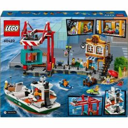 Lego 60422 Puerto y Barco Mercante, Juguete de Construcción para Mayores de 8 Años
