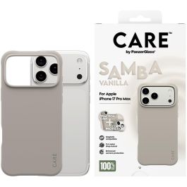 PanzerGlass Funda Fashionable MagSafe para iPhone 17 Pro Max, Vanilla, Resistente a golpes y arañazos, TPU 100% Reciclado