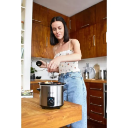 Russell Hobbs 25570-56 Olla de Cocción Lenta Compact Home Simmer 2L Acero Inoxidable Cepillado 145W