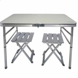 Conjunto de mesa 90x60x70 cm y 2 sillas 25x30x41 cm aluminio plegables aktive Precio: 73.89000036. SKU: B1HCYGECL7