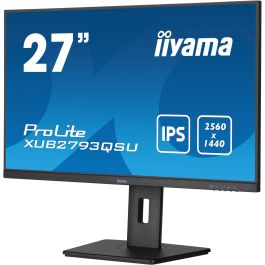 Iiyama ProLite XUB2793QSU-B7 Pantalla 27" IPS WQHD 100Hz, Soporte Ajustable, AdaptiveSync, Altavoces, USB, HDMI, DisplayPort