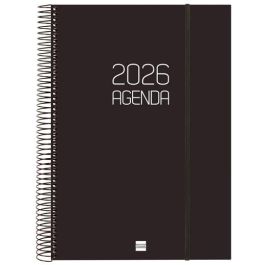 Finocam E40-210x297 mm Agenda Espiral Opaque 2026 1 Día/Página Tapa PP Negro con Goma Elástica Gran Formato Finocam E40-210x297 mm Agenda Espiral Opaque 2026 1 Día/Página Tapa PP Negro con Goma Elástica Gran Formato Precio: 22.49999961. SKU: B12PRBXN6Q
