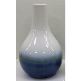 DKD Home Decor Jarrón Scandi de Porcelana Bicolor Azul - 13 x 20 x 13 cm (3 Unidades) Precio: 16.13172. SKU: B14RBLYTYQ