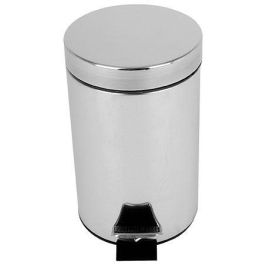 PROBBAX - SO-6003-MSSTL - Papelera de pedal - 17 cm de Ø x 27 cm de alto - 3 L - Acero brillante