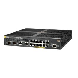Hewlett Packard Enterprise Aruba 2930F 12G PoE+ 2G/2SFP+ Switch gestionado capa 3 para red empresarial, ideal para usuarios móviles