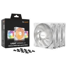 Be Quiet Ventilador Light Wings LX BL125S 120 mm PWM Alta Triple Velocidad Blanco Pack