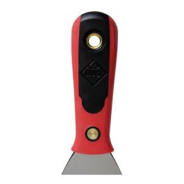 Rubi Espátula inox 75mm R73911 - Acero inoxidable, mango bimaterial Rubiflex