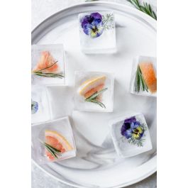 Quttin Cubitera Flexible de Silicona para 15 Cubitos, 18.2x11.5x3.5 cm (24 Unidades)