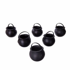6 mini calderos negros 5 x 7 x 7 cm Precio: 3.58999982. SKU: S8605481