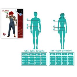 Disfraz Muñeco Maldito Multicolor para Hombre Adulto XL Halloween