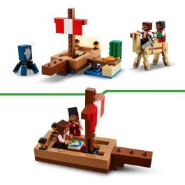 LEGO 21259 Minecraft Set de Viaje, Construcción y Exploración del Barco Pirata