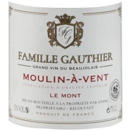 Familia Gauthier en Mont 2021 Moulin-a-Vent-Beaujolais Wine tinto