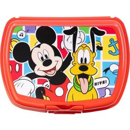 Disney Sandwichera Urbana Mickey CZ11370 Plástico Alimentario Reciclable Libre de BPA Licencia Oficial Fácil de Limpiar