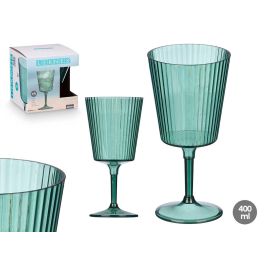 Copa Rayas Verde 400 Ml Leknes 9X18CM (24 Unidades) Precio: 36.79000039. SKU: B1CPRA3PM8
