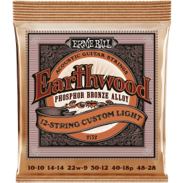 ERNIEBALL 92/8 Phosphor Bronze Juego Acústica 12 Cuerdas Light 10-48
