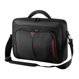 Targus Maletín Classic+ para Portátil 15.6" Negro de Poliéster, con Tirante de Hombro, Asa Acolchada y Organizador Frontal
