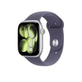 Apple Watch Series 11 GPS 42mm Plata Aluminio con Correa Deportiva Morado Niebla Talla S/M MEU64WF/A Precio: 471.49999941. SKU: B1378LC8DZ