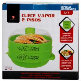 Cuisy Cuece Vapor Microondas 2 Pisos 2.4L