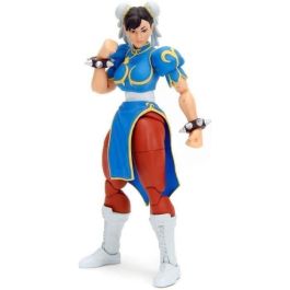 JADA TOYS Figura Chun-Li Street Fighter II 15cm con Manos y Cabeza Intercambiables, Accesorios y 20 Puntos Articulados