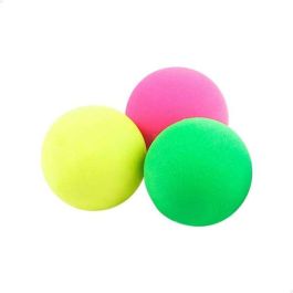 Pelotas para palas de playa 4x4x16 cm en red 3 unidades Pelotas para palas de playa 4x4x16 cm en red 3 unidades