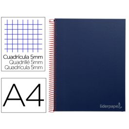 Cuaderno Espiral Liderpapel A4 Micro Jolly Tapa Forrada 140H 75 gr Cuadro 5 mm 5 Bandas 4 Taladros Color Azul Precio: 5.6748999153. SKU: B18J3ZN3QK