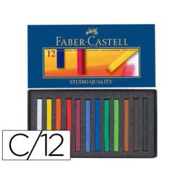 Tiza Pastel Faber Castell Estuche Carton De 12 Unidades Colores Surtidos