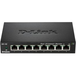 D-Link DES-108 Switch 8 Puertos RJ-45 Fast Ethernet 10/100Mbps Silencioso Plug & Play Carcasa Metálica Precio: 29.49999965. SKU: S55100787